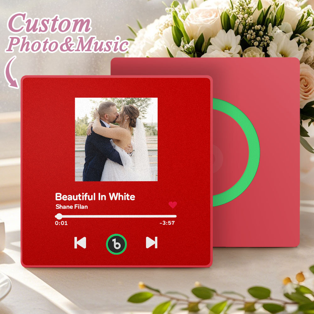 Custom Music Fridge Magnet Song Magnet Personalized Album Fridge Magnet That Can Be Played Song Wedding Gift for Couple - Bestchristmasgifts