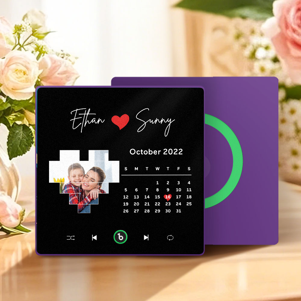 Custom Musical Fridge Magnets with Date Mother's Day Gifts Anniversary Gifts for Mum