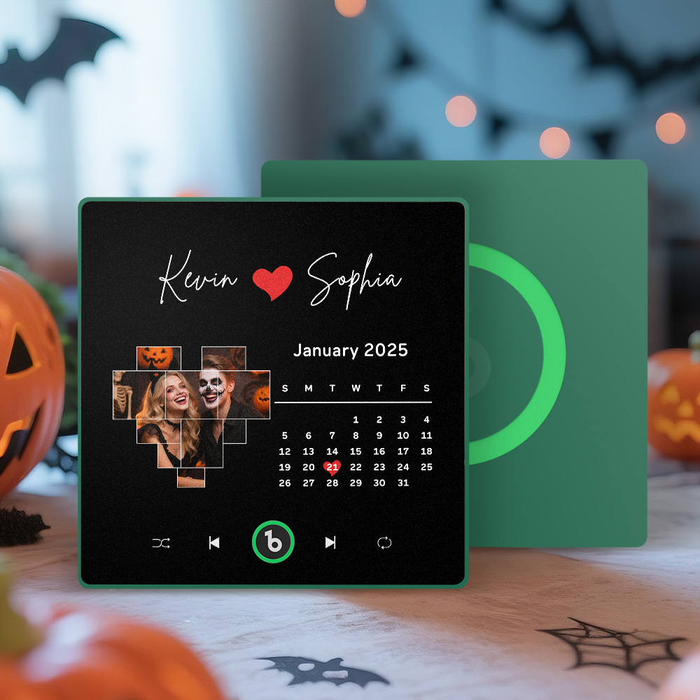 Custom Musical Fridge Magnets with Date Halloween Gifts for Lover - Bestchristmasgifts