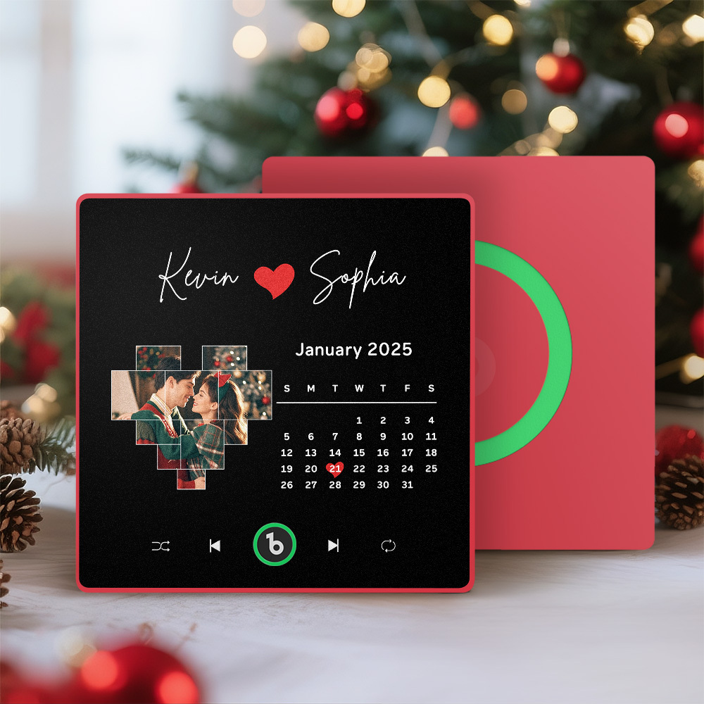 Custom Musical Fridge Magnets with Date Christmas Gifts for Lover - Bestchristmasgifts