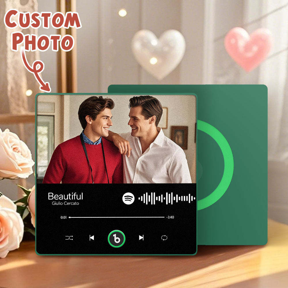 Benutzerdefinierter Musik- Und Foto-kühlschrankmagnet Unterstützt Bluetooth-konnektivität In Verschiedenen Stilen LGBT-Geschenke zum Valentinstag