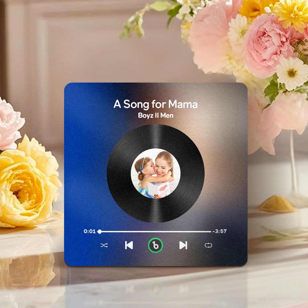 Custom Fridge Magnet Music & Photo Fridge Magnets Mother's Day Gifts for Mum