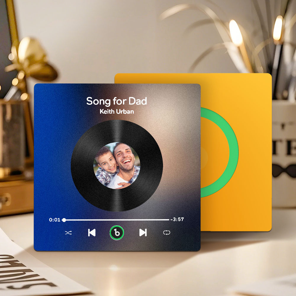 Custom Music & Photo Fridge Magnet FridgeBeats Pro Supports Bluetooth Connectivity Gift for Father