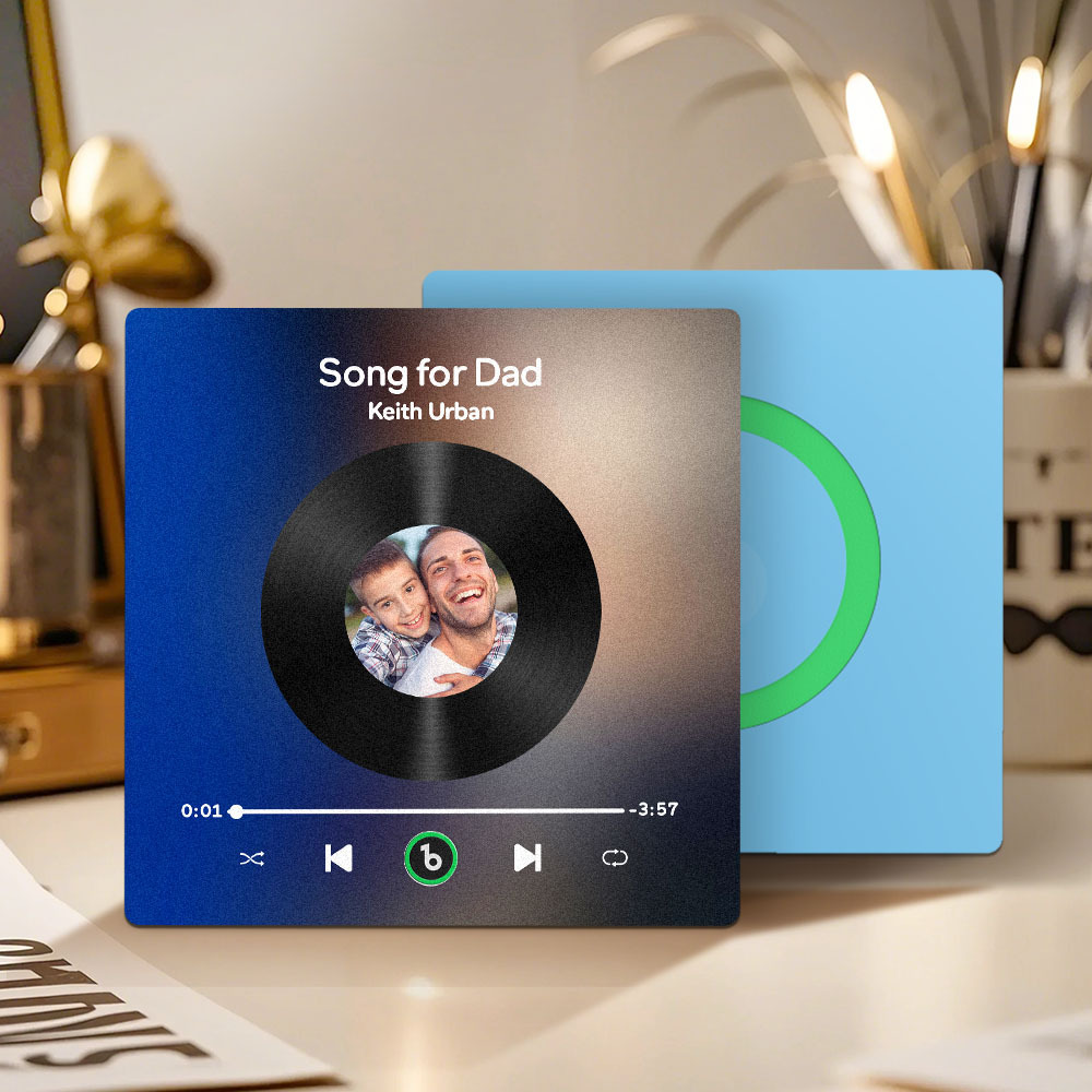 Custom Music & Photo Fridge Magnet FridgeBeats Pro Supports Bluetooth Connectivity Gift for Father
