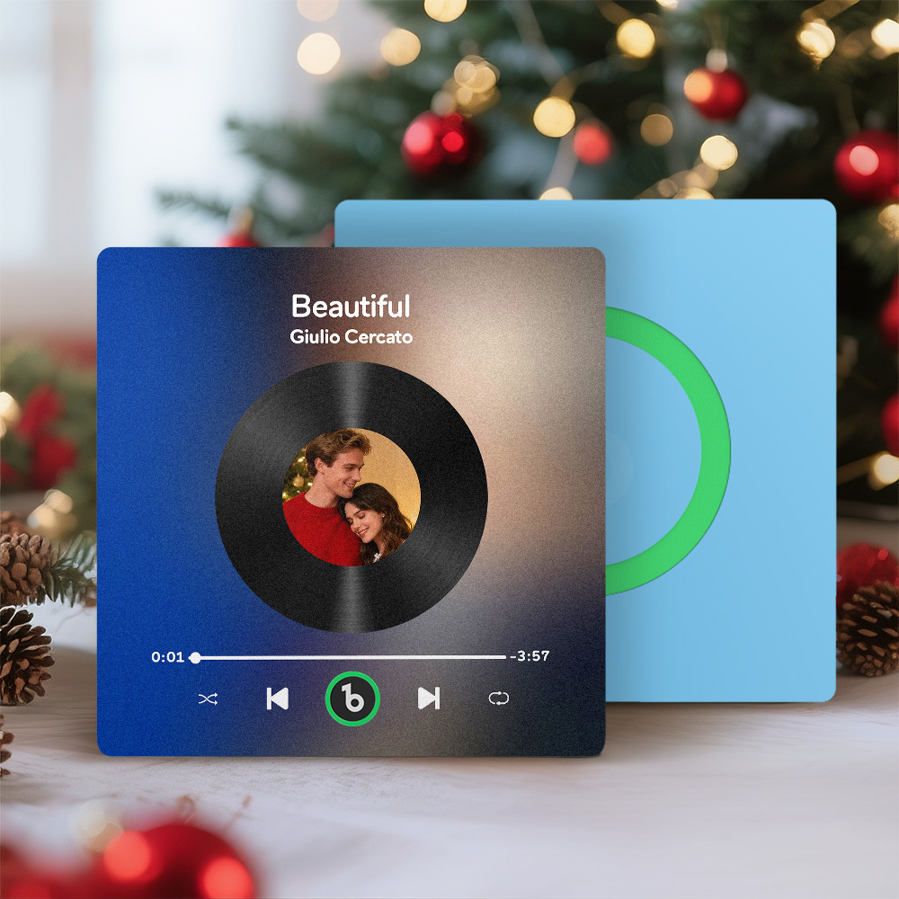 Custom Music Fridge Magnet Custom Colorful Frame Album Fridge Magnet Music Wall Photo Sticker Song Magnets That Can Play Music Christmas Gifts for Her - Bestchristmasgifts