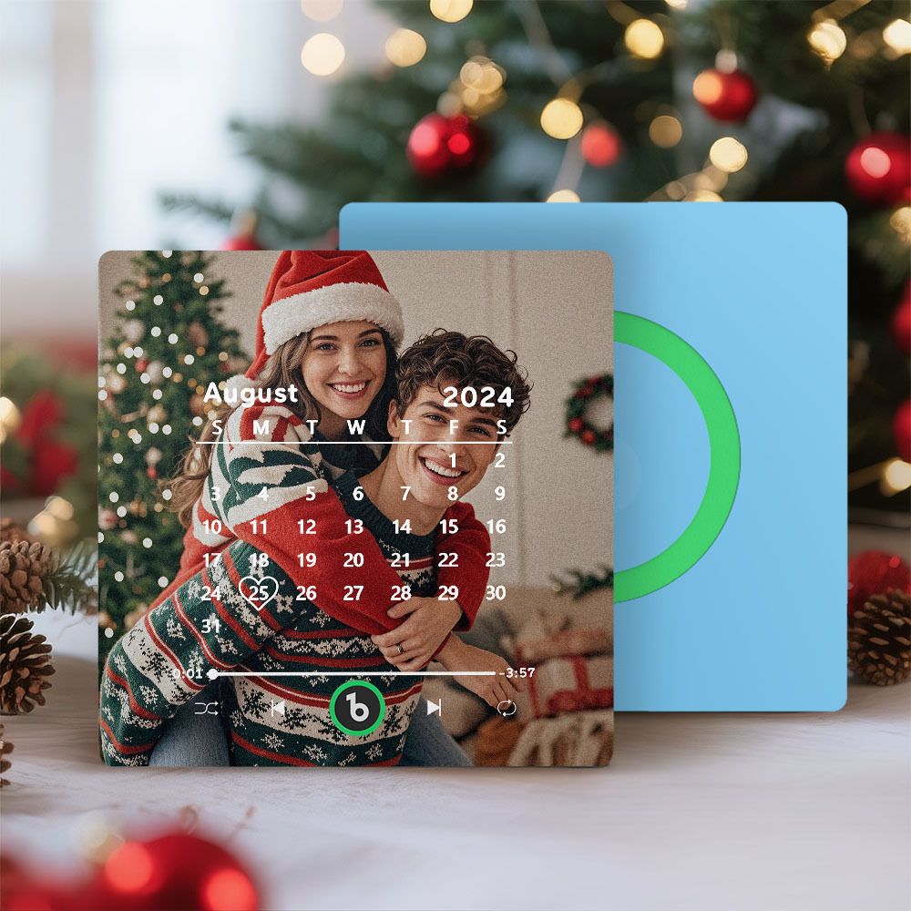 Custom Music Fridge Magnet Personalized Song Fridge Magnet That Can Play Music Halloween Magnet Supports Bluetooth Connectivity Calendar Christmas Gifts for Couple - Bestchristmasgifts