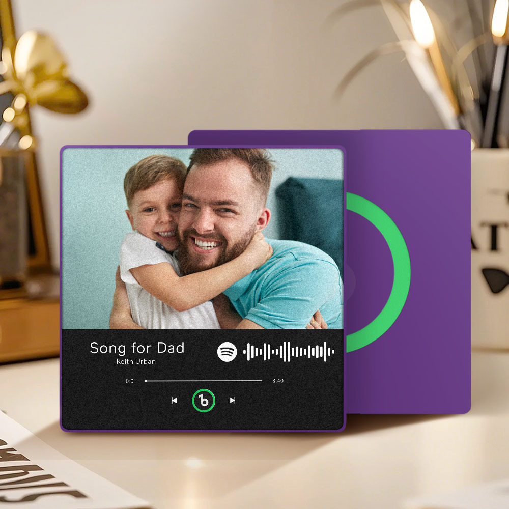 Personalised Music Fridge Magnet That Plays Father's Day Gifts for Dad Multiple Colors