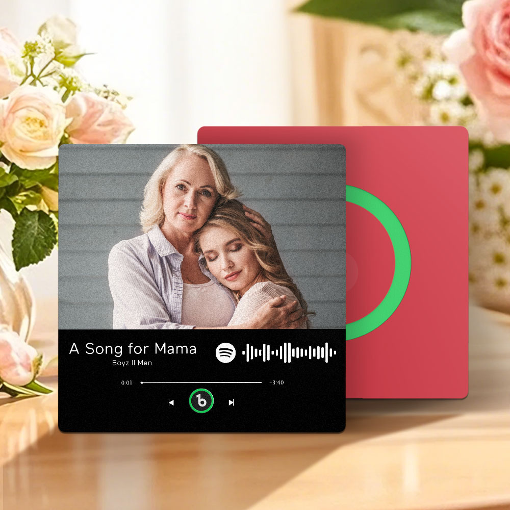 Personalised Music Fridge Magnet That Plays Mother's Day Gifts for Mum Multiple Colors