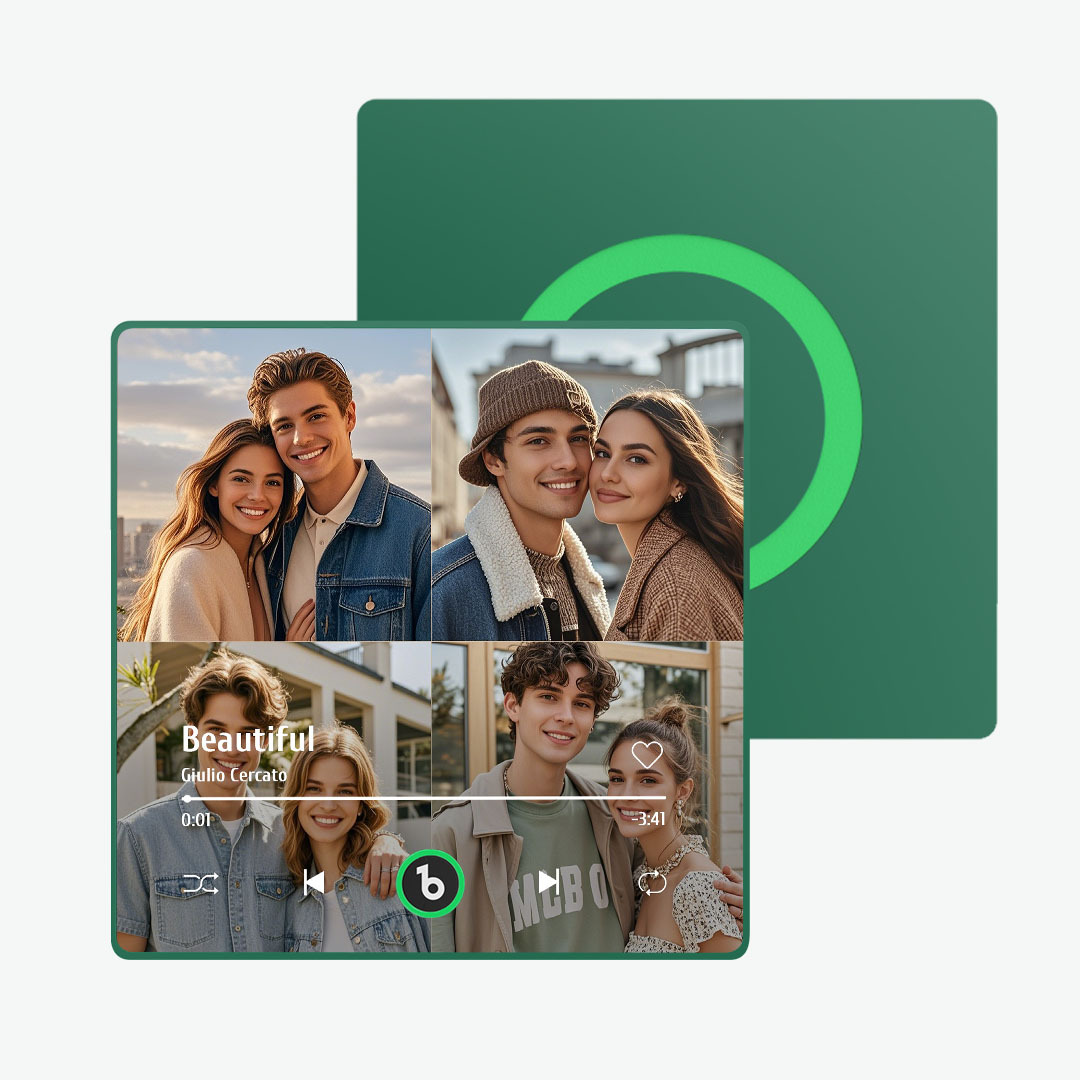 Custom Music & Photo Fridge Magnet FridgeBeats Pro Supports Bluetooth Connectivity