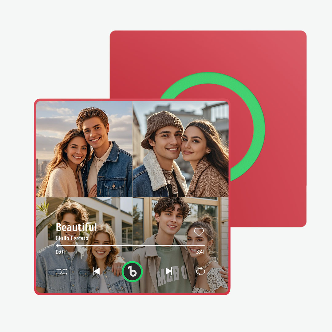 Custom Music & Photo Fridge Magnet FridgeBeats Pro Supports Bluetooth Connectivity