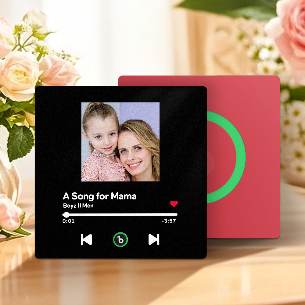 Custom Music And Photo Music Fridge Magnets Mother's Day Gifts Frameless Fridgebeats