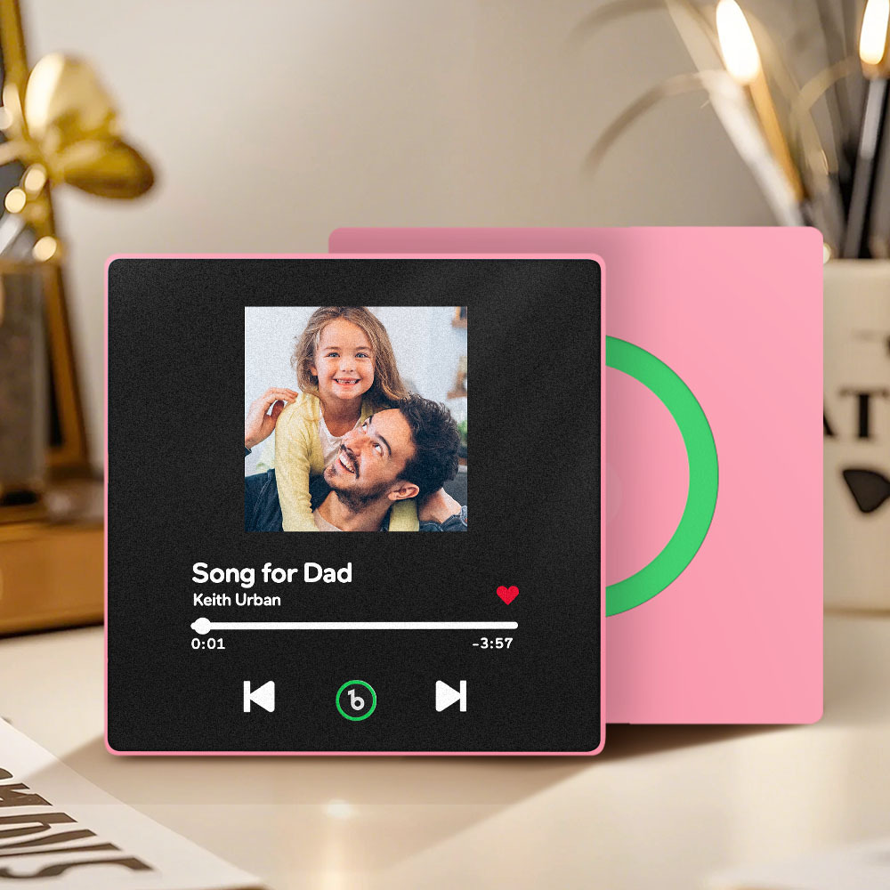 Custom Music & Photo Fridge Magnet Supports Bluetooth Connectivity Father's Day Gifts with Photo