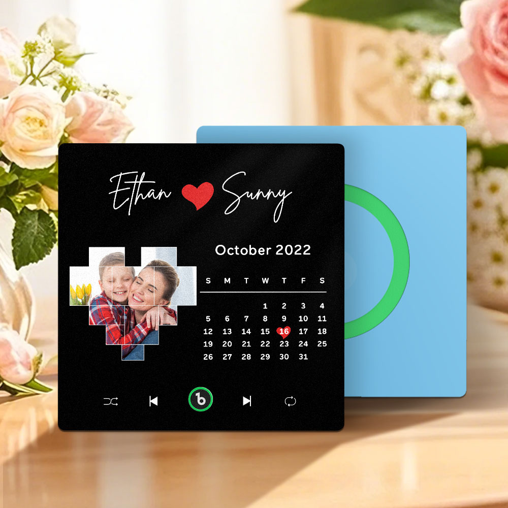 Custom Musical Fridge Magnets with Date Mother's Day Gifts Anniversary Gifts for Mum