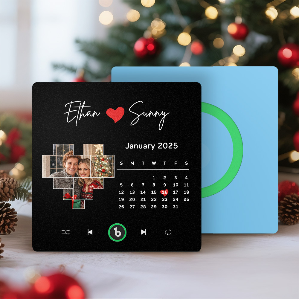 Custom Musical Fridge Magnets with Date Christmas Gifts for Lover - Bestchristmasgifts