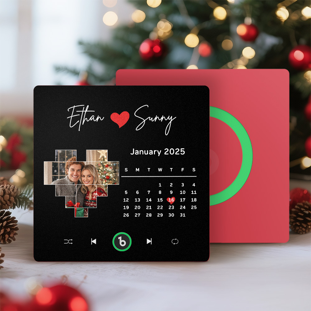 Custom Musical Fridge Magnets with Date Christmas Gifts for Lover - Bestchristmasgifts