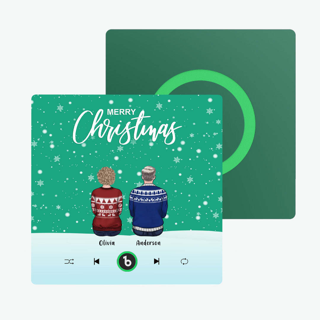 Colorful Album Fridge Magnet Music Wall Photo Sticker Custom Family Portrait Merry Christmas Can Play Songs Christmas Gift - Bestchristmasgifts