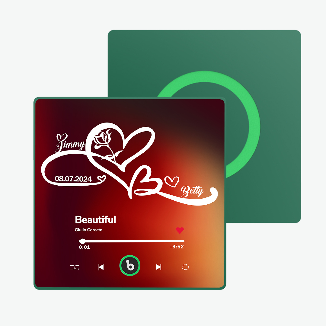 Custom Music Fridge Magnet with Text Unlimited Love Symbols Fridge Magnet Gift for Couple