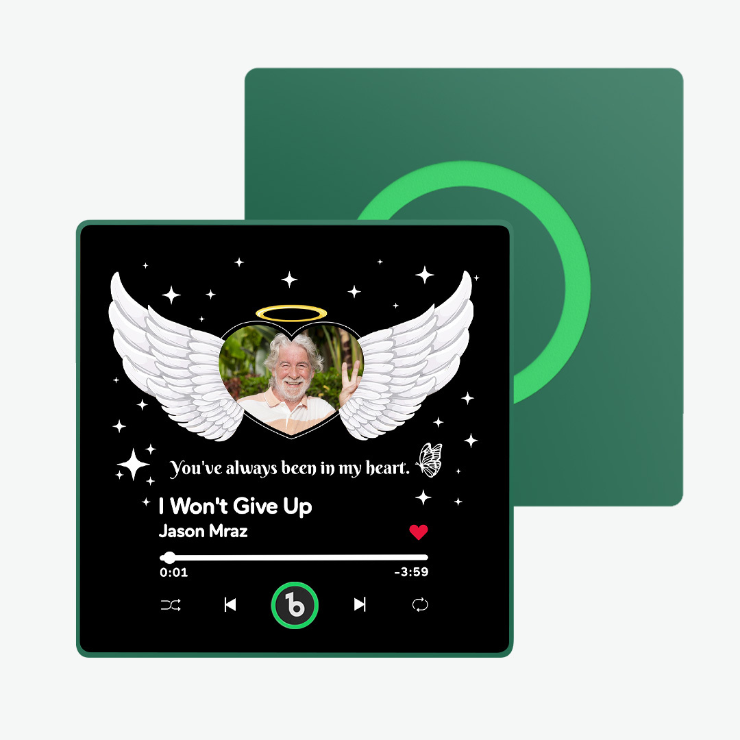 Custom Music Fridge Magnet with Photo and Text Personalized Fridge Magnet for Memory Gift