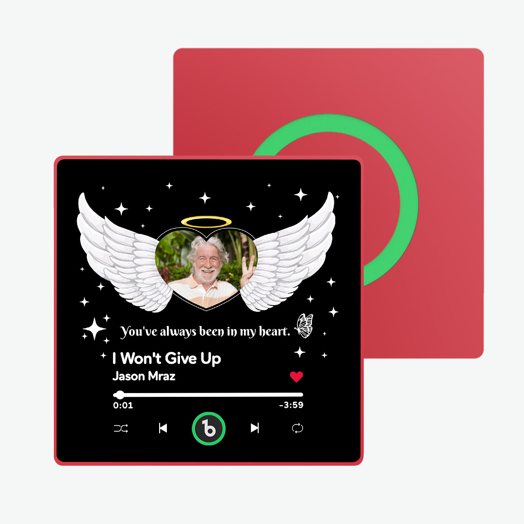 Custom Music Fridge Magnet with Photo and Text Personalized Fridge Magnet for Memory Gift