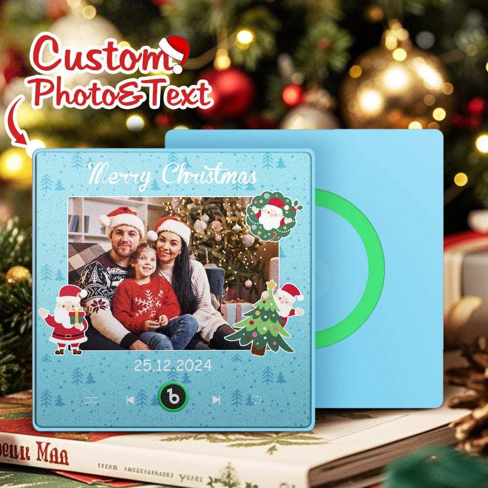 Custom Music Fridge Magnet Personalized Phto Colorful Fridge Magnet Christmas Gift for Family - Fridgebeats