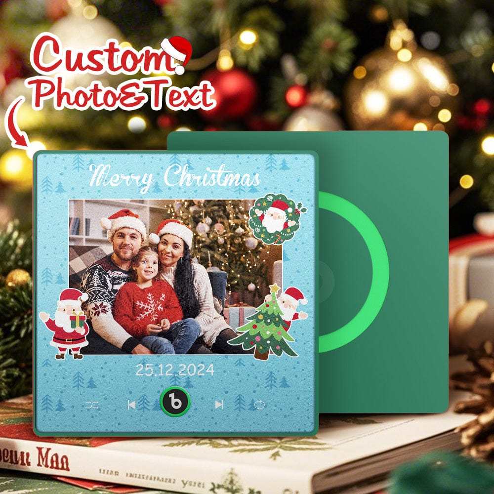 Custom Music Fridge Magnet Personalized Phto Colorful Fridge Magnet Christmas Gift for Family - Fridgebeats