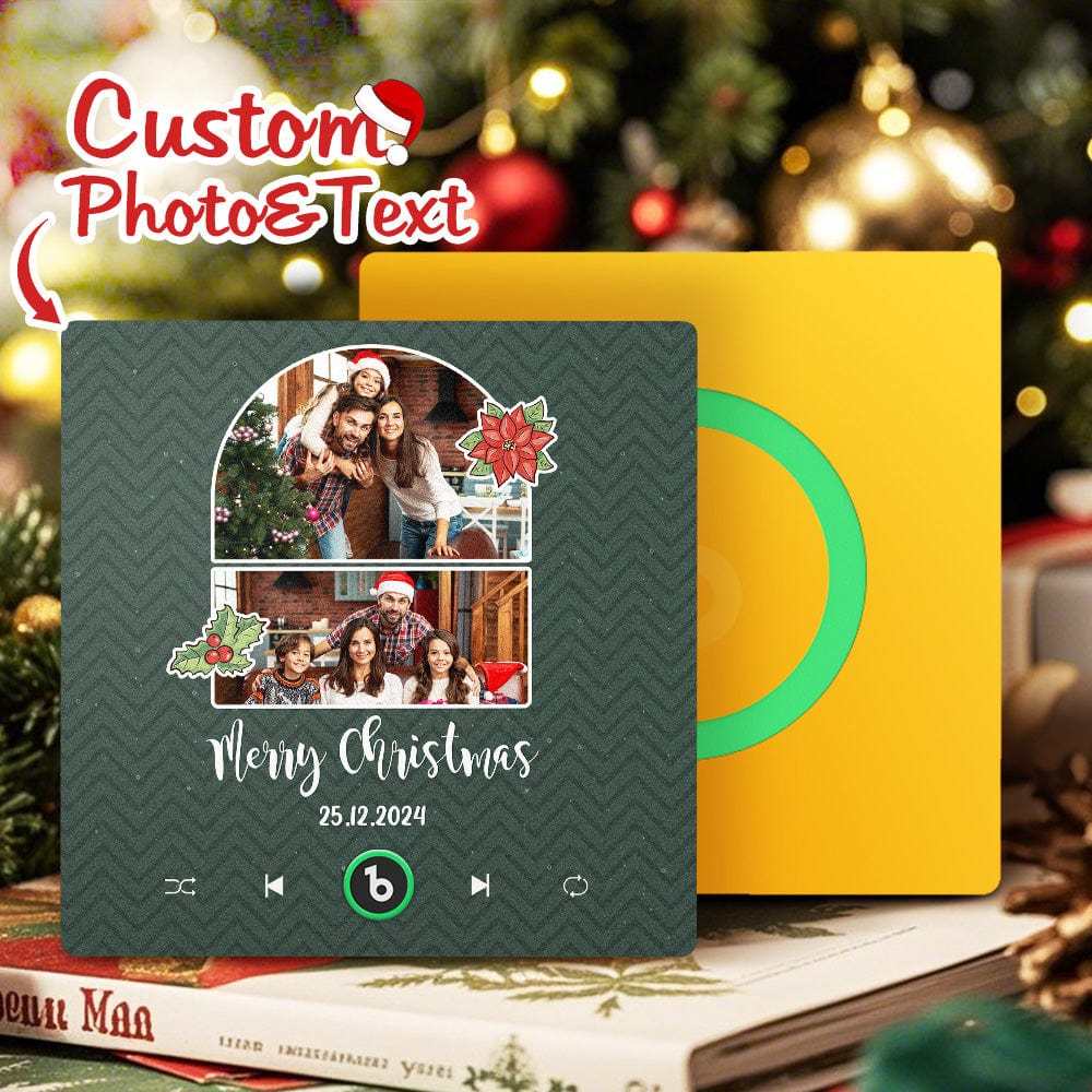 Custom Music Fridge Magnet Personalized Photo Colorful Fame Fridge Magnet Creative Christmas Gift - Fridgebeats