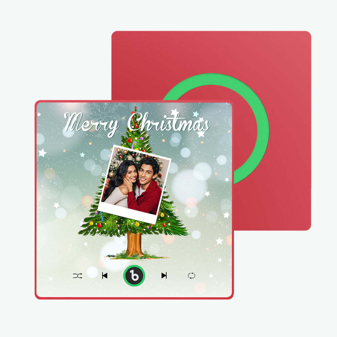Custom Music And Photo Fridge Magnet Christmas Tree Fridge Magnet for Christmas Gifts - Fridgebeats