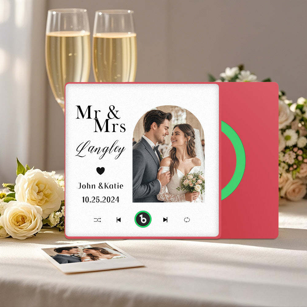 Custom Music And Photo Fridge Magnet Music Fridge Magnet for Wedding Gifts - Fridgebeats