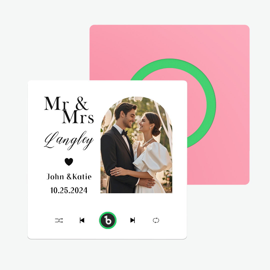 Custom Music And Photo Fridge Magnet Music Fridge Magnet for Wedding Gifts - Fridgebeats