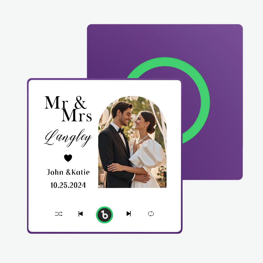 Custom Music And Photo Fridge Magnet Music Fridge Magnet for Wedding Gifts - Fridgebeats