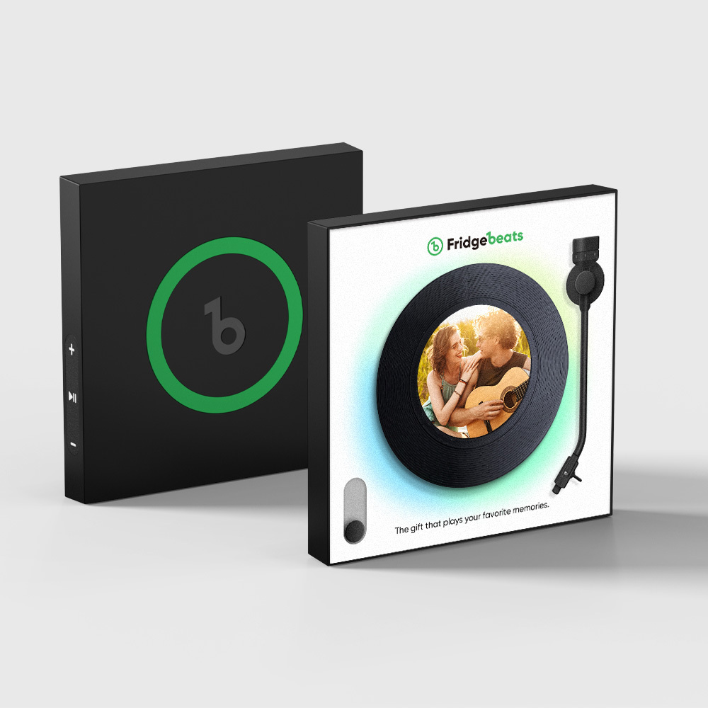 Custom Music & Photo Fridge Magnet Can Customize 1-6 Vinyl and Songs