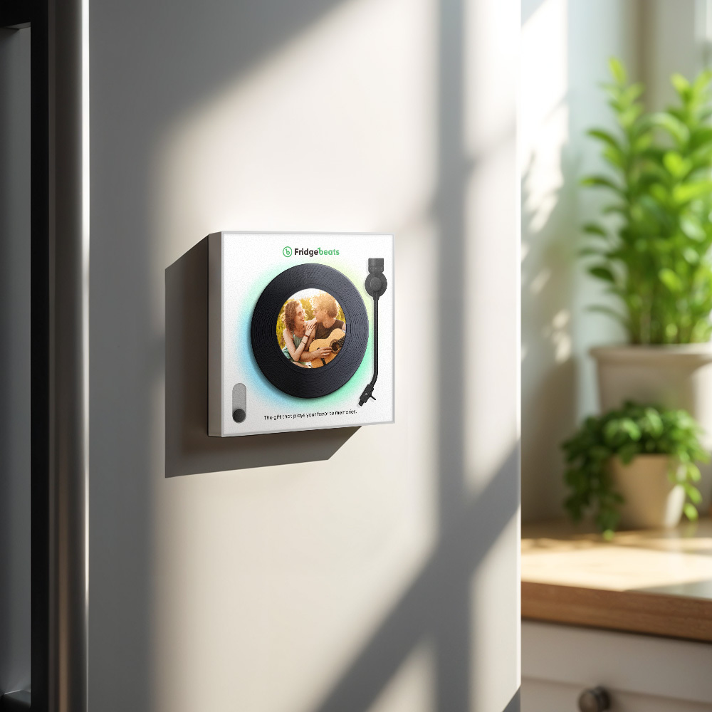 Custom Music & Photo Fridge Magnet Can Customize 1-6 Vinyl and Songs - Bestchristmasgifts