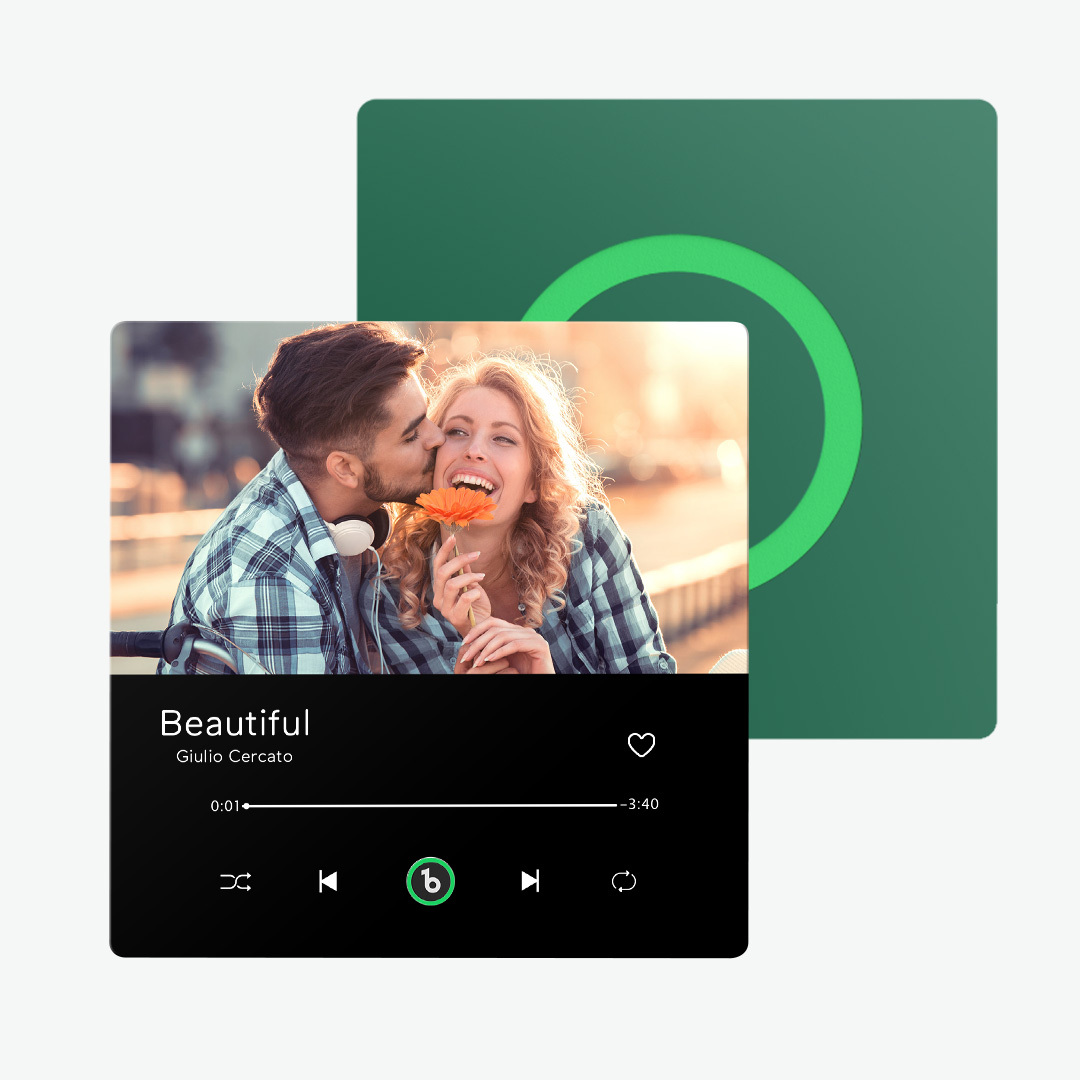 Custom Music & Photo Fridge Magnet FridgeBeats Pro Supports Bluetooth Connectivity Anniversary Gift for Couple