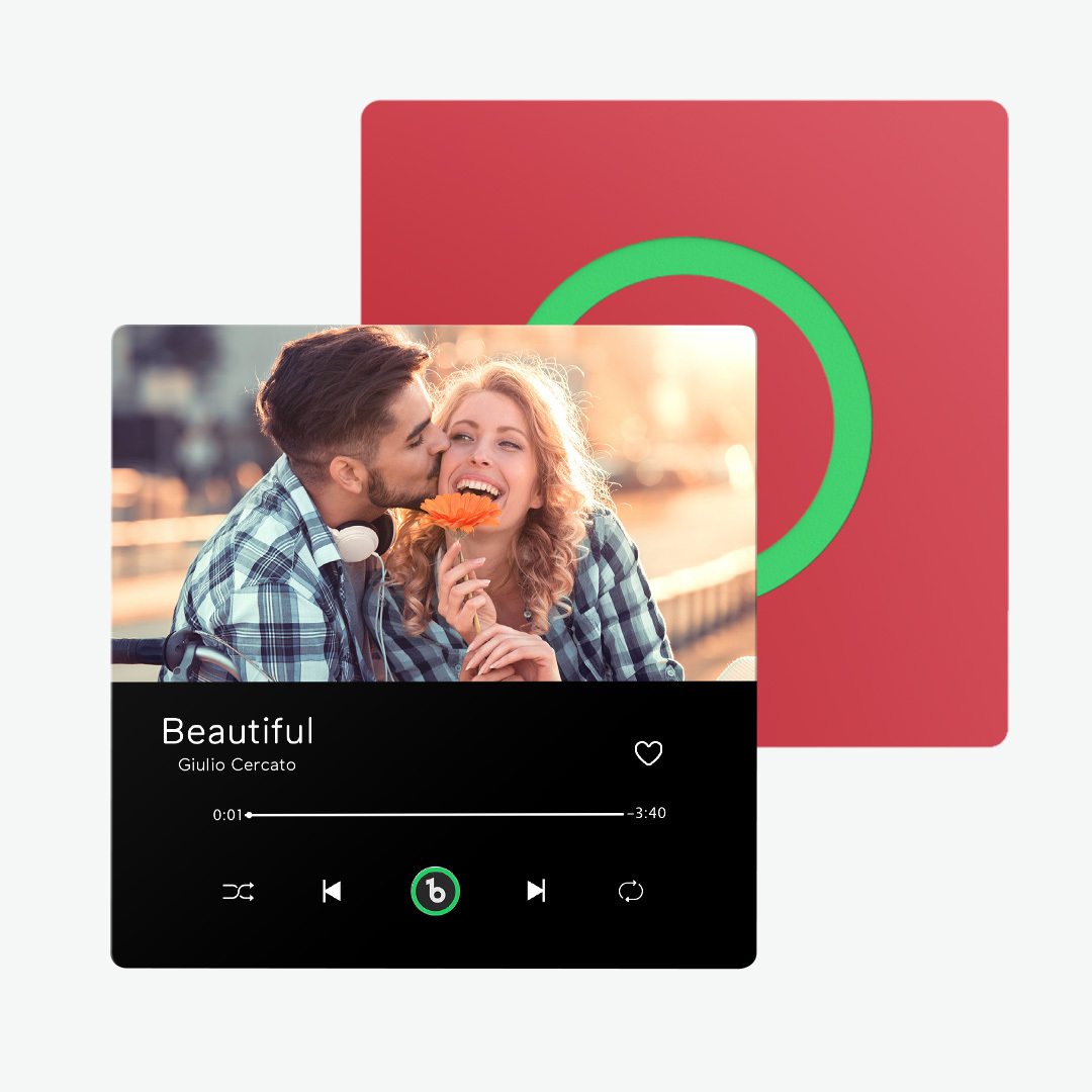 Custom Music & Photo Fridge Magnet FridgeBeats Pro Supports Bluetooth Connectivity Anniversary Gift for Couple