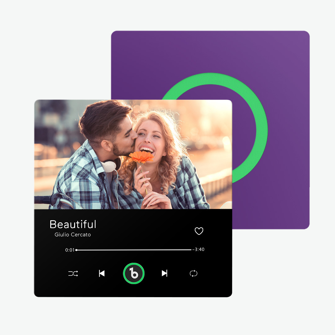 Custom Music & Photo Fridge Magnet FridgeBeats Pro Supports Bluetooth Connectivity Anniversary Gift for Couple