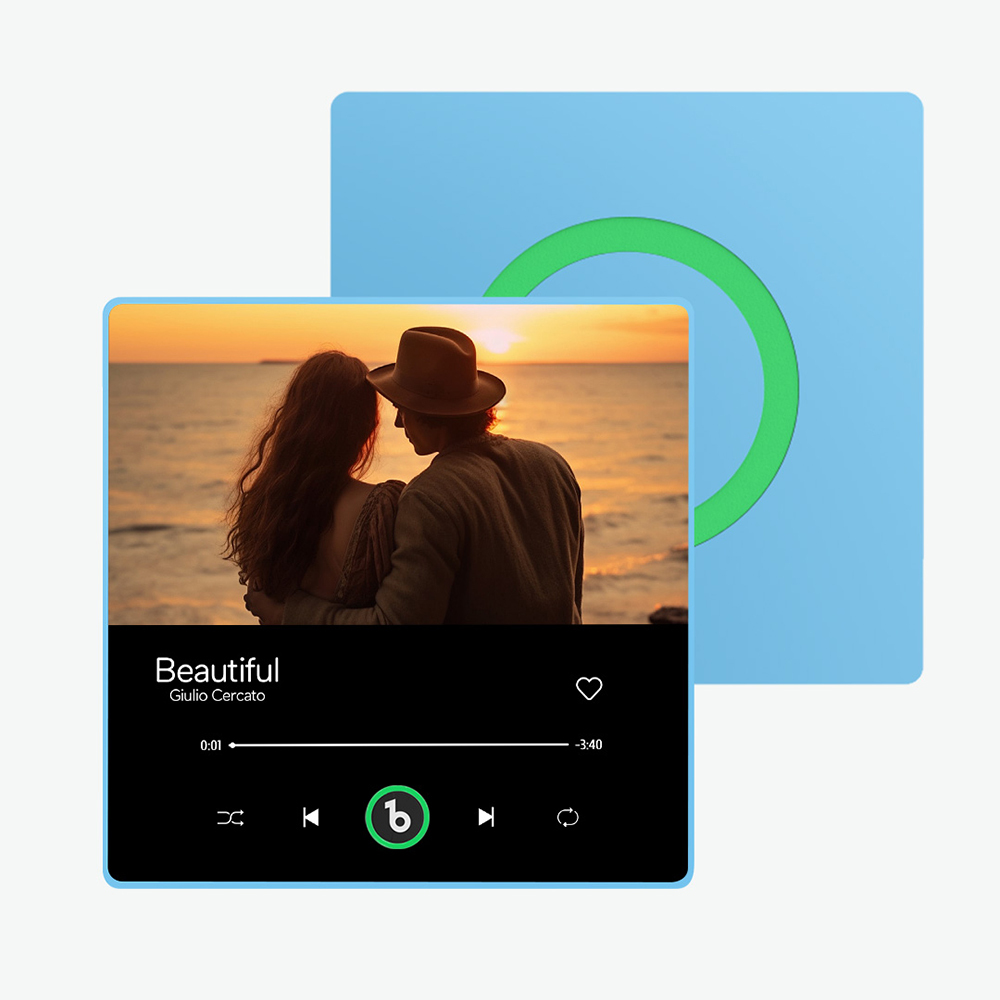 Custom Music & Photo Fridge Magnet FridgeBeats Pro Supports Bluetooth Connectivity Anniversary Gift for Couple