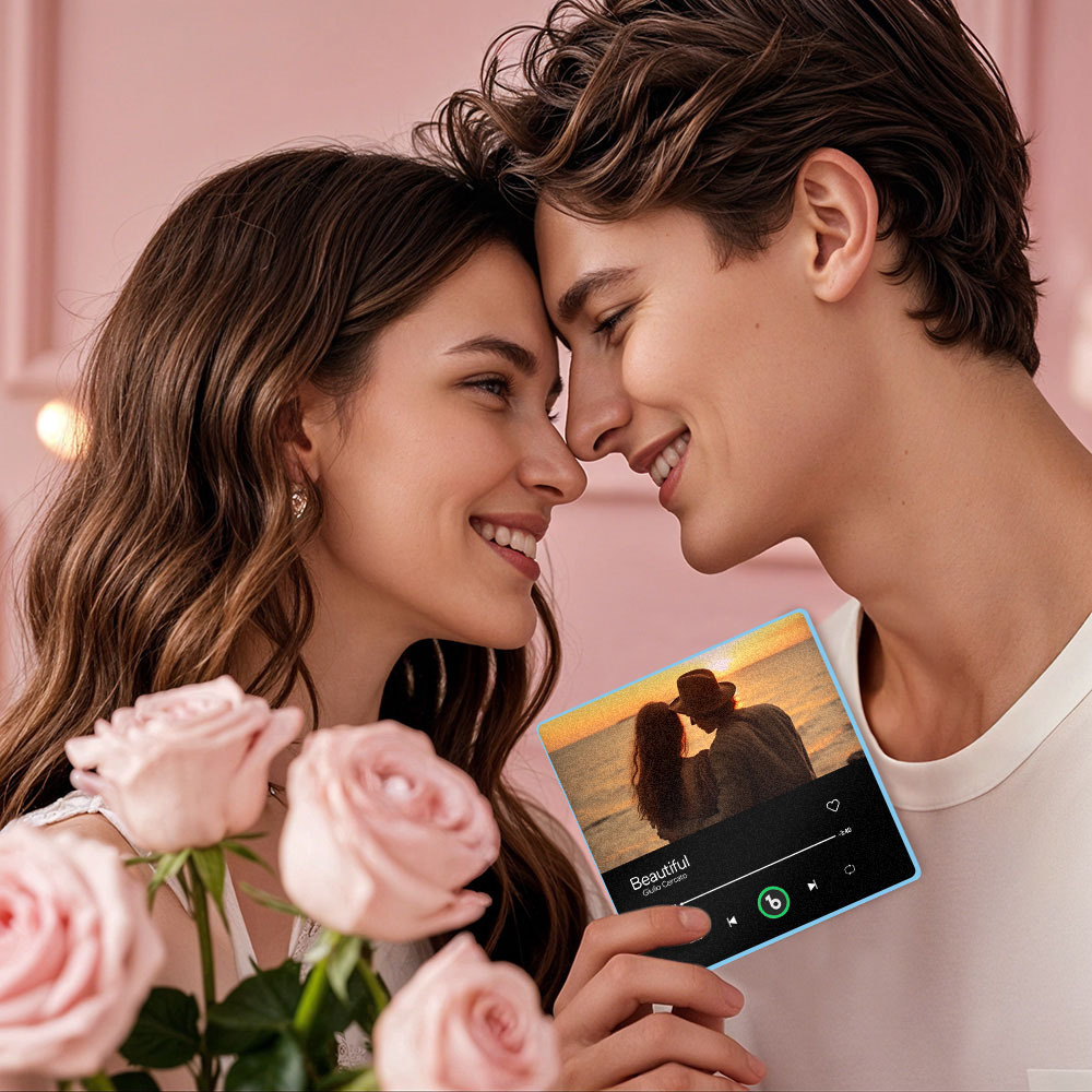 Custom Music & Photo Fridge Magnet FridgeBeats Pro Supports Bluetooth Connectivity Anniversary Gift for Couple