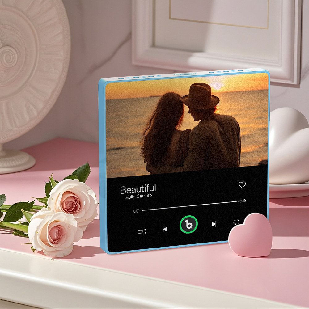 Custom Music & Photo Fridge Magnet FridgeBeats Pro Supports Bluetooth Connectivity Anniversary Gift for Couple