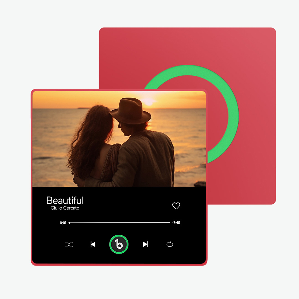 Custom Music & Photo Fridge Magnet FridgeBeats Pro Supports Bluetooth Connectivity Anniversary Gift for Couple