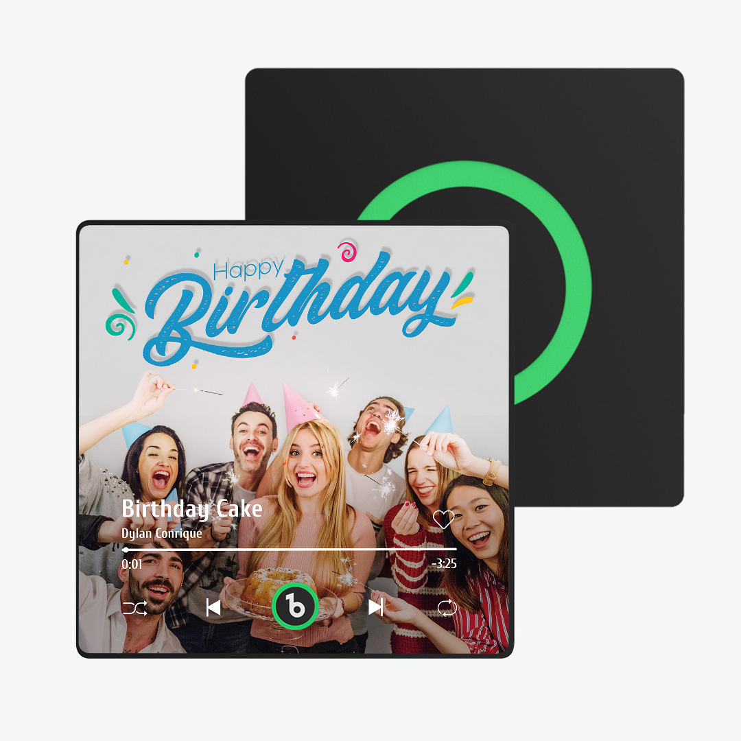 Custom Music And Photo Fridge Magnet Supports Bluetooth Connectivity