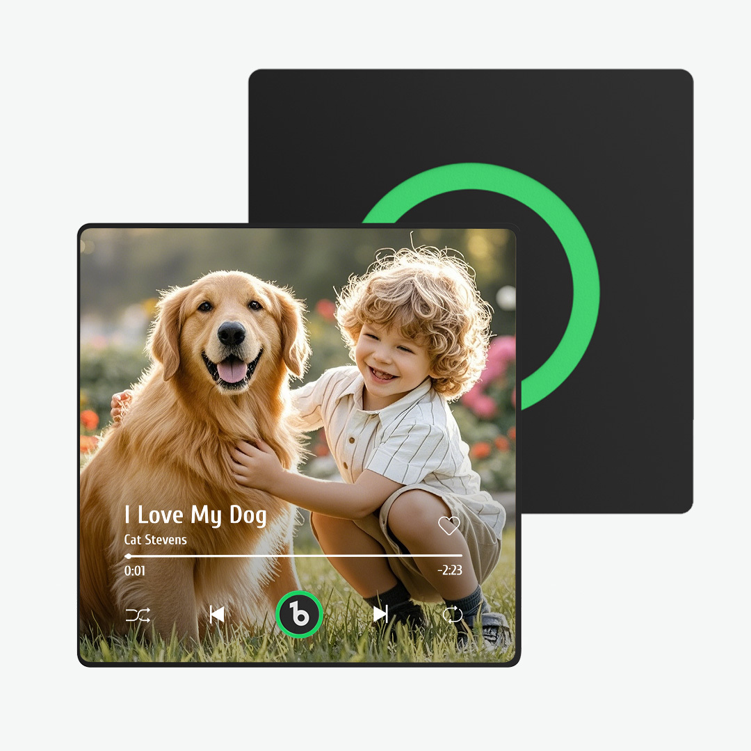 Custom Music And Photo Fridge Magnet Supports Bluetooth Connectivity