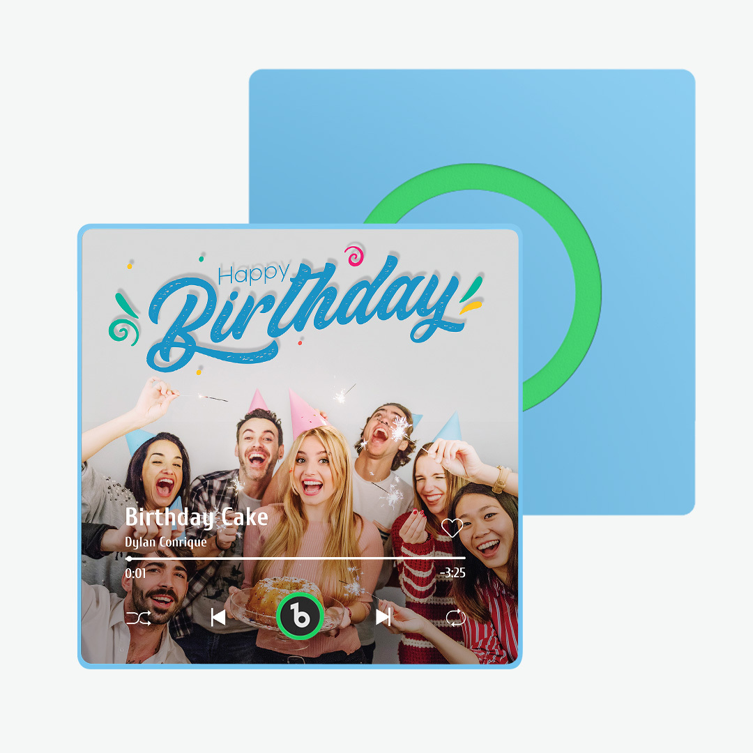 Custom Music And Photo Fridge Magnet Supports Bluetooth Connectivity