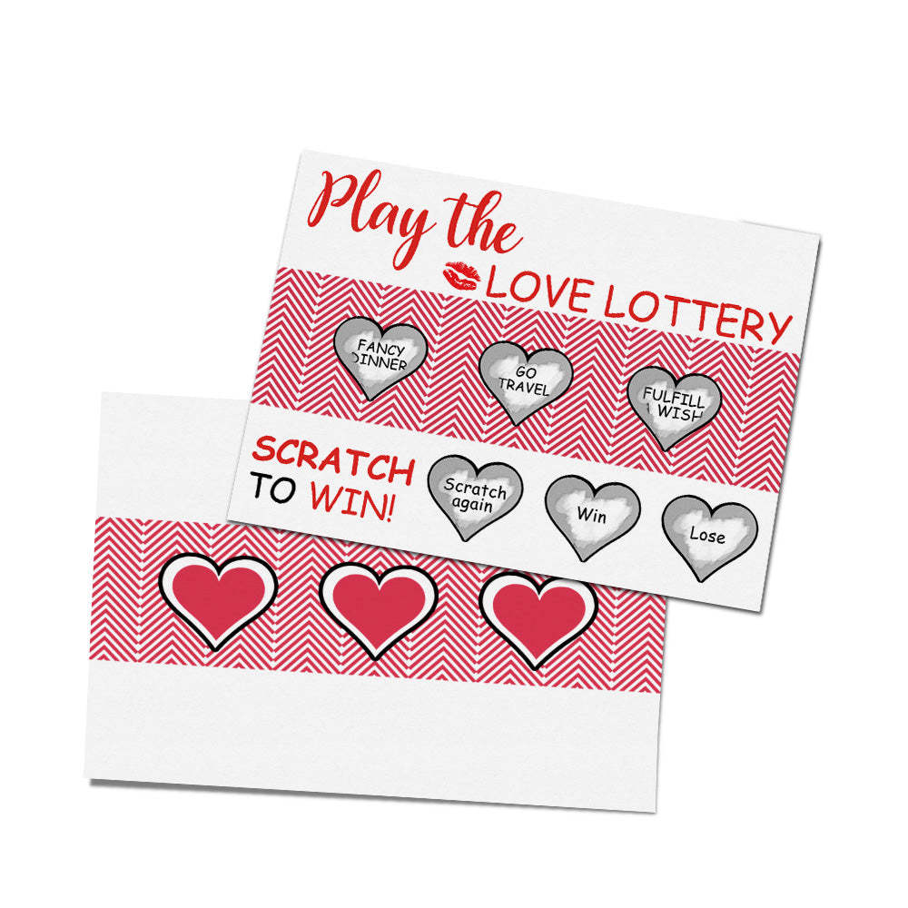 Love Lottery Scratch Card Funny Valentine's Day Scratch off Card - Bestchristmasgifts