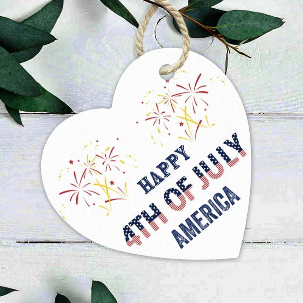 Custom Ornament Text Ornament Independence Day - Bestchristmasgifts
