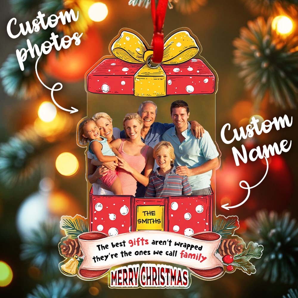 Personalized Photo Family Ornament Christmas Gift for Family - Bestchristmasgifts