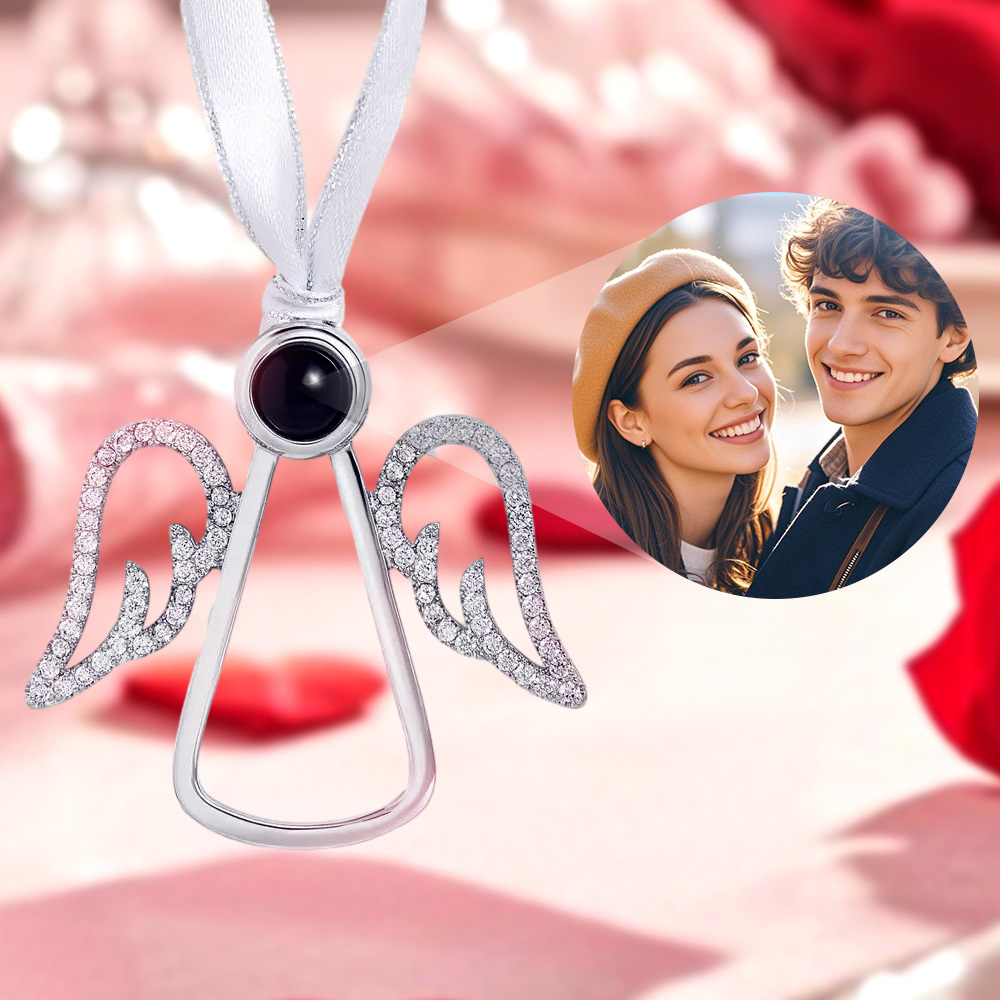 Personalized Projection Ornament Custom Photo Snowflake Christmas Ornament Gifts