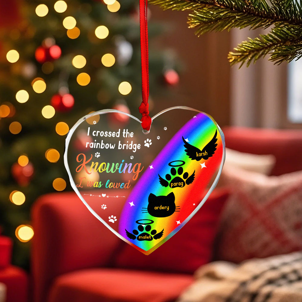 Thanks For Everything I Had A Great Time Memorial Personalized Custom Circle or Heart Glass Ornament Sympathy Gift For Pet Owners Pet Lovers
