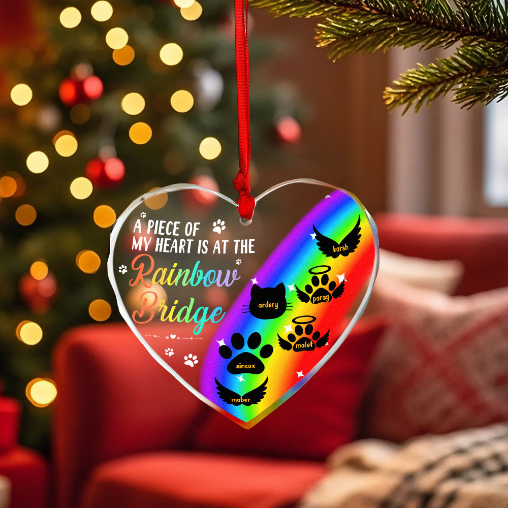 Thanks For Everything I Had A Great Time - Memorial Personalized Custom Circle or Heart Glass Ornament Sympathy Gift For Pet Owners Pet Lovers