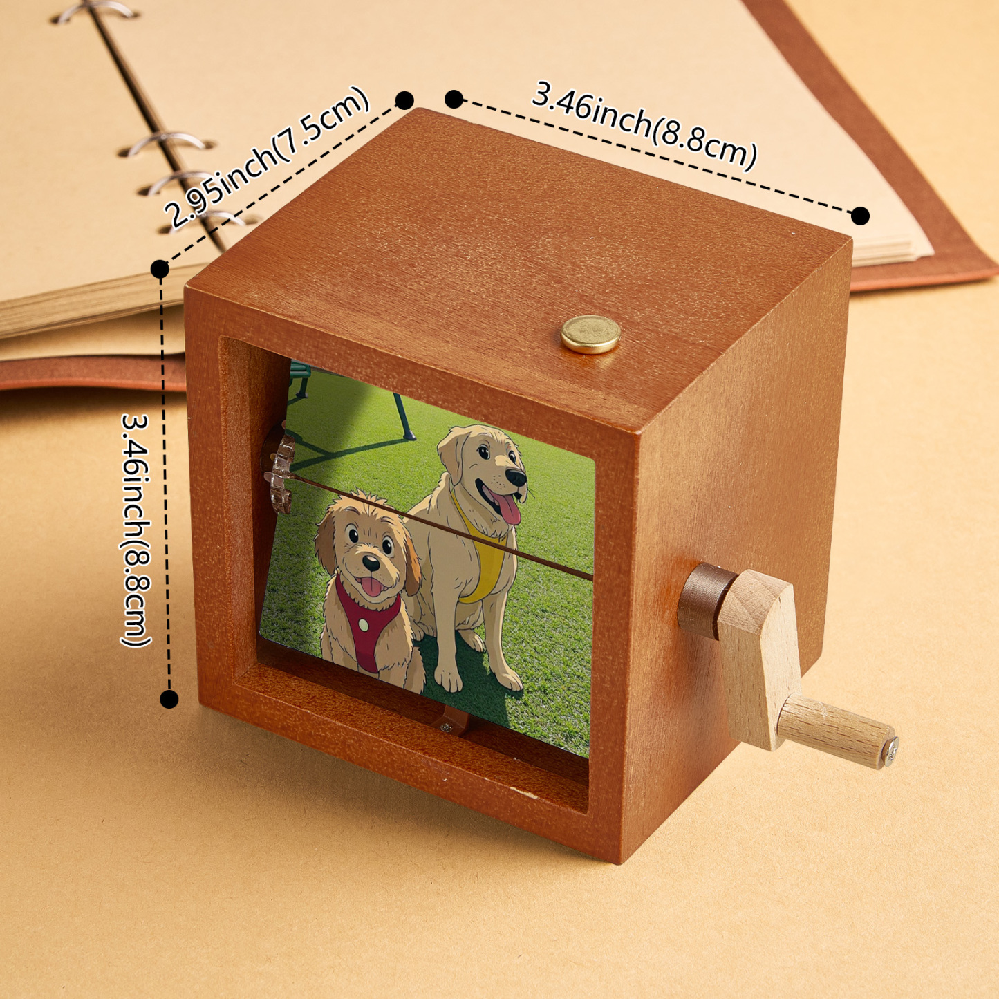 Custom Gibli Style Flipbook Frame Animation Machine Mechanical Hand-cranked Photo Album