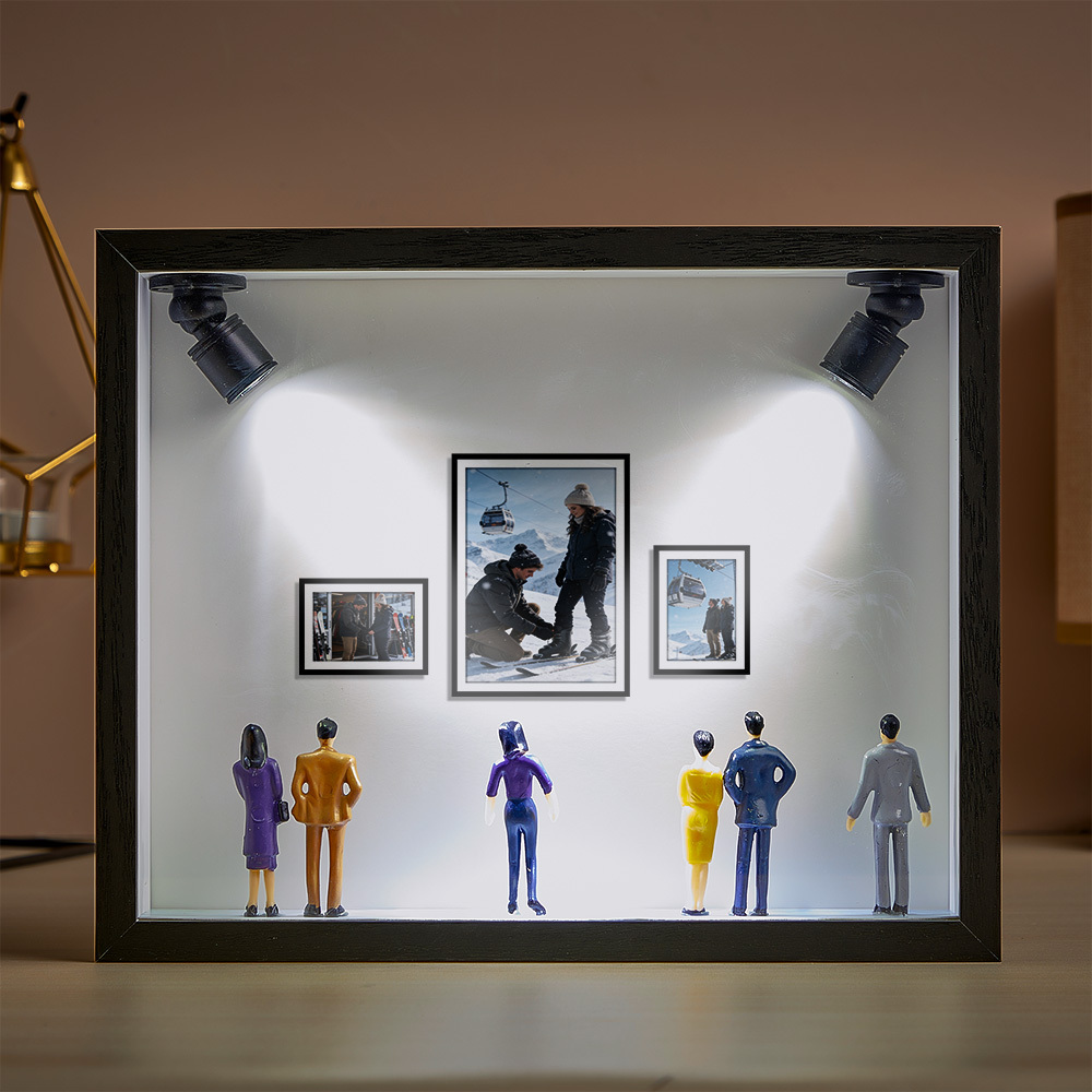 Custom Photo Mini Art Gallery Frame Personalized Museum of Us Frame Unique and Meaningful Gift for Her or Him